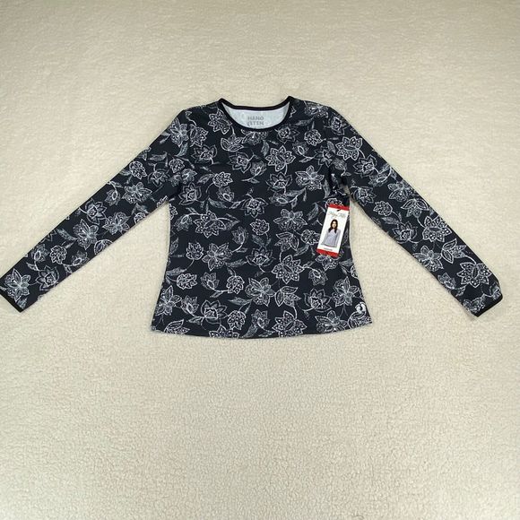 No Boundaries Hang Ten Rashguard Women's Black White Long Sleeve T-Shirt Size M - Picture 1 of 8